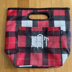- Red and Black Plaid Lunch tote NWT